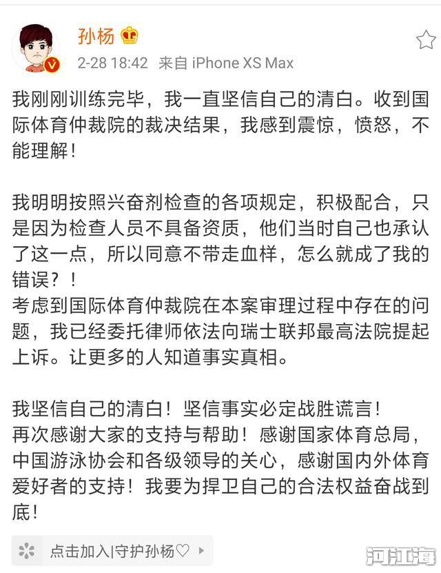 孙杨事件终身禁赛是什么原因 真相的背后有太多隐情