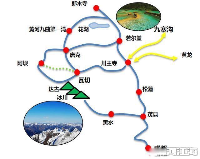 走川藏线西藏自驾游路线攻略 旅游地图2幅就够了